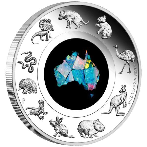 great southern land 2020 1oz silver proof opal coin